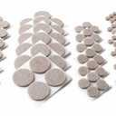 Scotch Felt Pads 162 PCS Beige, Felt Furniture Pads for Protecting Hardwood Floors, Round, Assorted Sizes Value Pack, Self-Stick design, Protecting from nicks, dents and scratches (SP845-NA)