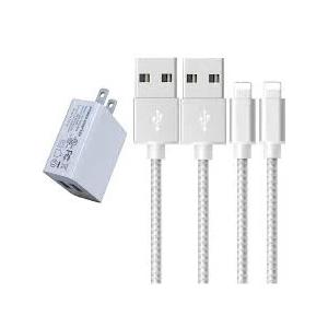 Wall Charger With Charger Cable, 2 Pair Cable
