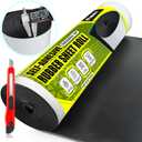 [1/8" Thickness] Solid Neoprene Rubber Sheet Roll 12IN x 36IN Long with Adhesive Backing (Including Utility Knife), Heavy Duty Self Rubber Seal Strips Roll for DIY Gaskets, Flooring, Seals