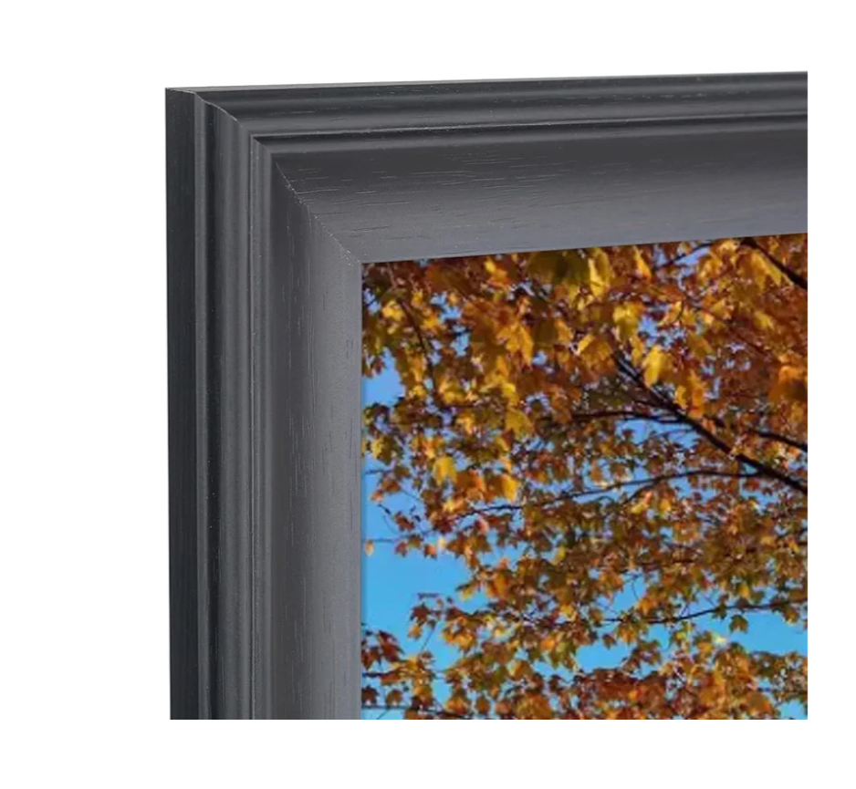 19x22 Picture Frame Solid Wood Suitable for Puzzle/Poster Frame for Wall Display - Versatile Photo, Perfect For Family Photos and Artwork - Elegant Black Design