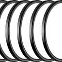 6Pack 3200lm LED Flush Mount Ceiling Light, Super Slim 12 inch LED Ceiling Light, 5000K LED Ceiling Light for Bedroom, Living Room, Dining Room (Black, Six Pack)