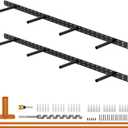 2pcs Floating Shelf Hardware Heavy Duty Hidden Shelf Brackets Support,Wall Mounting Invisible Floating Shelves Bracket with Jig (46" x 6" x 1.5")