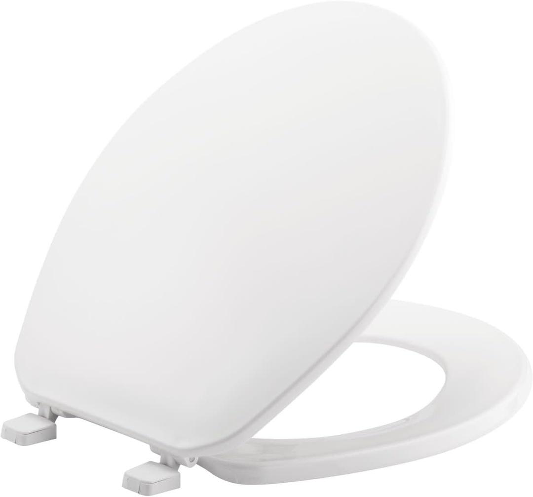Residential Open Front Plastic Round Toilet Seat
, 14×15 inch