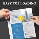 2 x Clear Sheet Protectors for 3 Ring Binder, Plastic Sleeves for Paper 8.5x11, Heavy Duty Page Protectors for 3 Ring Binder, Top Loading Paper Protector for Documents and Photos,Letter Size.