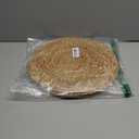 Set of 4 Handcrafted Jute Braided Placemats 14x14 Round 100% Jute - Farmhouse Rustic Vintage Placemats, Non-Slip Heat Resistant for Dining, Kitchen, Coffee Table Dcor Table Mats Handwoven