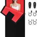 iTHERAU Large Red Light Therapy Blanket, 2520 LEDs Infrared Red Light Therapy Mat Full Body for Resolve Inflammation, Relieve Joint or Back Pain, Red Light Wrap 660 & 850nm Wavelengths, 71in X 32in