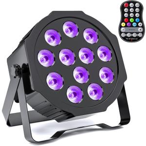 Rechargeable Par Lights Uplights RGBWA+UV 6-in-1 LED Battery Powered Stage Lights, HOLDLAMP DJ Lights Sound Activated with Remote & DMX Control for Festival Party Event Wedding Bar Church