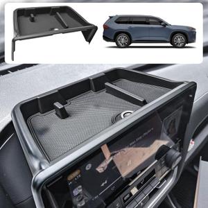EDBETOS 2024-2026 Grand Highlander Accessories Dashboard Organizer Compatible with 2024 2025 2026 Toyota Grand Highlander Dash Center Console Screen Storage Insert Tray Tissue Sunglasses Holder