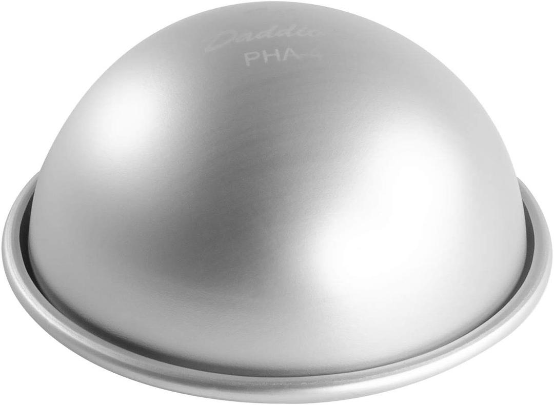 Fat Daddio's 4 Inch x 2 Inch Deep Aluminum Hemisphere Pan
