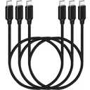 USB C to USB C Cable 2ft 3Pack, 240W USBC Cable Short PD USB 2.0 Fast Charging Cord Compatible for iPhone 15/15 Plus/15 Pro/15 Pro Max, Galaxy S23/S22, iPad Pro/Air 2020, MacBook Air/Pro