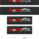 Door Sill Protector Compatible with Ford Bronco 4 Door 2021-2026 - Carbon Fiber Style, 4 Pack - Scratch & Dust Protection