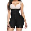 Lover-Beauty Fajas Colombianas Shapewear for Women Postpartum Tummy Control Body Shaper Butt Lifter Bodysuit Black X-Small