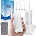 Mini Cordless Water Flosser for Teeth, Portable 5 Modes Travel Dental Water Flosser, 36-Day Battery Life, Detachable Tank, IPX7 Waterproof Oral Irrigator for Brace, Sensitive Gum, Implant