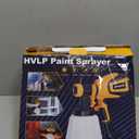 Paint Sprayer, 700W HVLP Spray Gun with Cleaning & Blowing Joints, 4 Nozzles and 3 Patterns, Easy to Clean, for Furniture, Cabinets, Fence, Walls, Door, Garden Chairs etc. VF803 (Yellow)