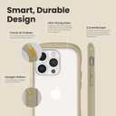 iFace Reflection Designed for iPhone 14 Case (6.1")  Cute Shockproof Hybrid [9H Tempered Glass + Bumper] Wireless Charging Compatible Clear Protective Cover for Girls, Women - Red