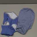 Idepet 2 Pack Striped Dog Sweater, Stretchy Dog Shirt Vest Turtleneck Pet Pullover Puppy Clothes Reflective Sweatshirt Fleece Cat Apparel (Blue Stripe + Navy, Small)