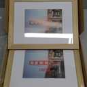 PHOTO PAINTING LANDMARK GOLDEN GATE BRIDGE CALIFORNIA FRAMED ART 9×12.3