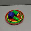 Ogrmar 18" Colorful Plastic Sport Ring Toss Game Set for Kids