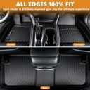 AIPOIL Floor Mats & Cargo Liner Set for 2018-2024 BMW X3 G01/M40i/30i/M (Not fit car Without Spare tire & X3 30e) All Weather Protection TPE Car Full Set Custom Car Mats Accessories - Black