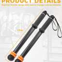 Ropeless Battle Ropes (2-Pack) for Home Gym, Adjustable Resistance Workout Ropes for HIIT, Cardio, Strength & Muscle Training, Low-Impact Exercise Equipment for Men & Women