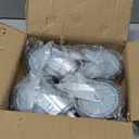 5 inches Stem Casters for Wire Shelving Racks, Heavy Duty Wheels with Brake Set of 4 Swivel Casters Scaffolding Wheel Replacement (.864" x 2-3/16")