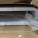 ChooChoo Farmhouse Coffee Table, Wooden Coffee Tables with Thicker Legs, White Coffee Table with Storage for Living Room (40 Inches, Soft White & Brown)