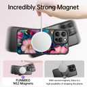 FUNMIKO for iPhone 16 Pro Case Wireless Charging & Military-Grade Protection - Trendy Floral Design for Women Girls, Matte Non-Slip Phone Cover with Shockproof Corners - Vibrant Flower Pattern