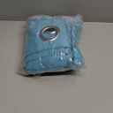 Blackout Small Curtains for Bedroom - Triple Weave Grommet Top Thermal Insulated Light Blocking Panels for Bathroom/Kitchen, Teal Blue, 39" x 30", Set of 2