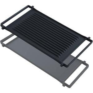 Allstare WB31X24998 WB31X24738 Griddle Replacement Parts for GE Stove Top Parts JXGRILL1 General Electric Gas Range Reversible Cast Iron Center Griddle Plate Flat Top Pan 1 Pack