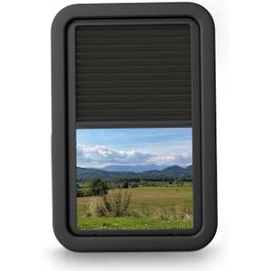 806621 RV Window for Entry Doors With Low-profile Shade 12'' W X 21'' H Black