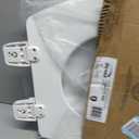 Bemis 1500TTT Durable Wood Toilet Seat, Secure Hinges Stay Tight, Made in USA, Elongated, White