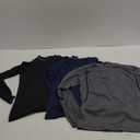 NELEUS Men's 3 Pack Athletic Compression Shirt Running Shirts (Heatlock Mock Neck:black/Grey/Navy Blue), M 