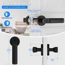 Fingerprint Door Lock with Smart APP,Fingerprint Door Knob,Biometric Door Knob Keyless Entry Door Lock with Tuya for Home/Bedroom/Office/Apartment/Airbnb Black