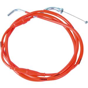 NIBBI High Performance Motorcycle Throttle Cable Adjustable GY6 Scooter Throttle Cable Flat Slide Carburetor Throttle Cable Red 185CM Fit Yamaha TaoTao Kymco SYM GY6 Scooter 125 150 Moped (red)