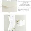 20 PCS Ivory Tri-fold Laser Cut Wedding Invitation Pockets for 5x7 Wedding Cards Bridal Shower Engagement Quinceanera Invitation