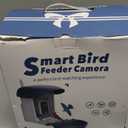 Bird Feeder with Camera 5MP Live Video, Solar Powered Smart AI Identify Birds Species, 2.4G WiFi Camera with Squirrel-Proof, 2-in-1 Bird Bath, Instant Arrival Alerts, Ideal Gifts for Birdlovers