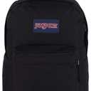 JanSport SuperBreak Plus Backpack with Padded 15-inch Laptop Sleeve and Integrated Bottle Pocket - Spacious and Durable Daypack for Work and Travel - Black