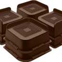 Bed Risers 2 Inch Heavy Duty, Furniture Risers for Bed Desk Table Sofa Couch,Oversized Bed Lifts Risers,Support up to 5000 Lbs(8 Pack Brown)