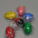 6 Pack Wooden Percussion Musical Shaker Prefilled Easter Eggs with Toys Inside Filled, Toddlers Easter Basket Stuffers Egg Fillers Montessori Toys Gifts for Kids Boys Girls Babies