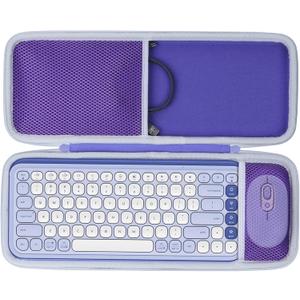 Storage Case Compatible with Logitech POP ICON Combo Keyboard and Mouse Combo (Lilac Case)
