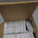 [40 Pack] BESTTEN 1 Gang Mid-Size Screwless Outlet Cover, Midway Decorative Wall Plate, USWP6 Gloss Snow White, Midsize H4.88" x W3.11"