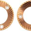 2PCS Coffee Grinding 64mm Flat Burrs, Titaniums Plated Coffee Grinder Burr Multi Purpose Flat Burrs Coffee Grinder Accessory for DF64 DF64P DF64E DF64V for E5P E6P E37J