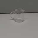 CHOOLD Elegant Wave Shaped Crystal Glass Creamer Coffee Pitcher/Serving Jug for Kitchen - Milk and Sauce - 8.5 oz