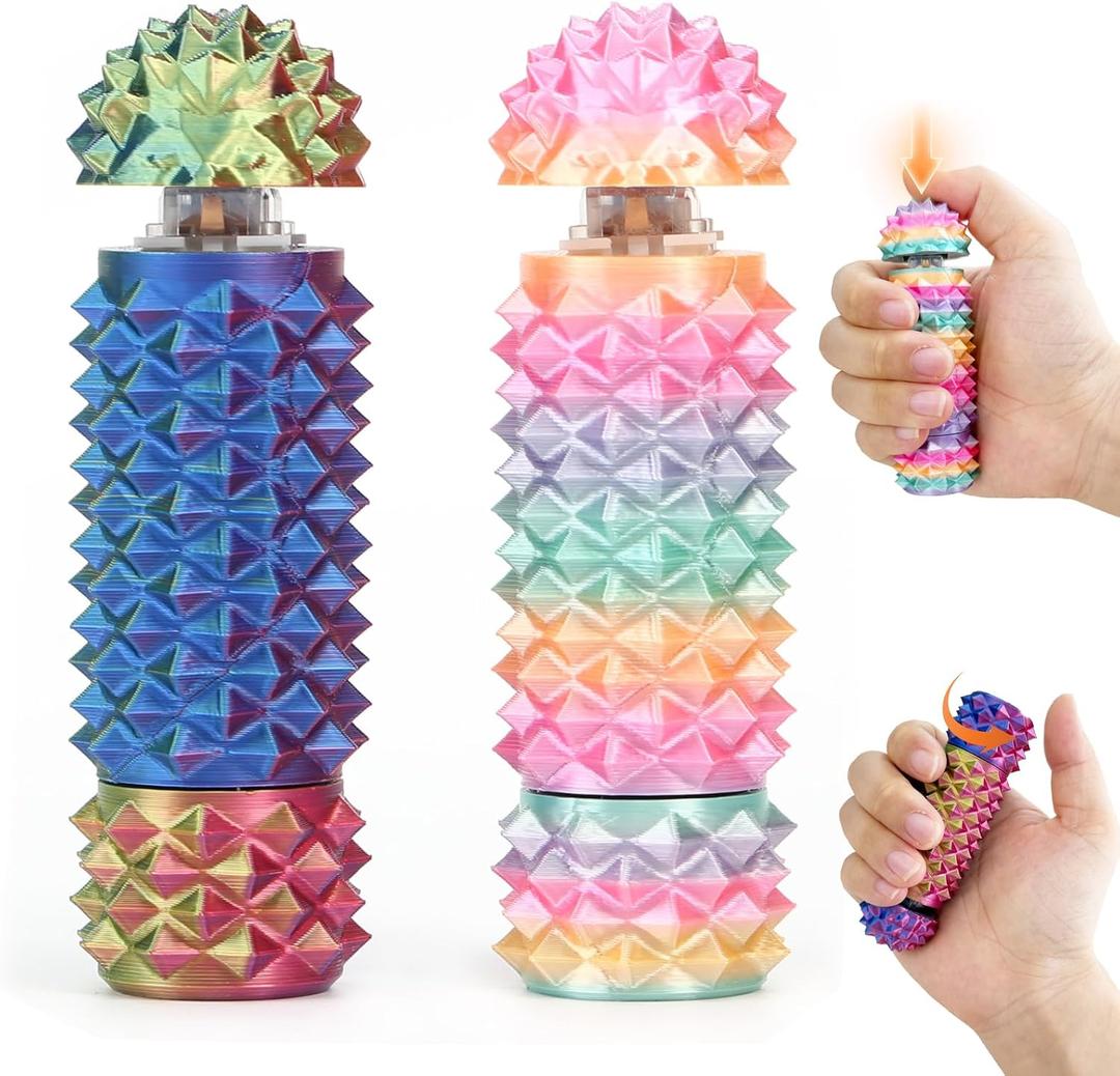 2 x Easter Basket Stuffers for Teens Toddler 2 Packs Little Ouchies Pain Fidget, Spiky Fidget Keychain Stress Relief Focus Toy for Adults, Easter Gifts for Friends
