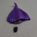 ANOGOL Hair Cap + Purple Cosplay Wig Purple Outfit for Halloween Party Violet Hair Women Men Costume for Anime Cosplay Wigs for Adult Peluca Short Violet Synthetic Wigs