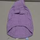 Queenmore Small Dog Pullover Sweater, Cold Weather Cable Knitwear, Classic Turtleneck Thick Warm Clothes for Chihuahua, Bulldog, Dachshund, Pug (Lilac, Medium)