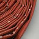 Gloxco 2" Red Heavy Duty Lay Flat Hose for Discharge or Backwash Water Transfer Applications, Reinforced PVC, 100' Length