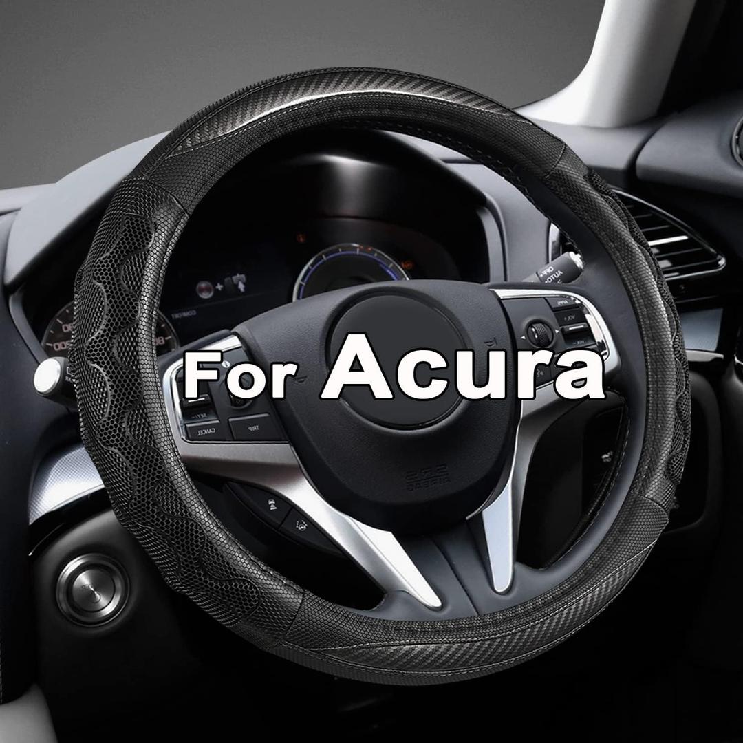 GIANT PANDA Steering Wheel Cover for Acura RDX and MDX, Car Steering Wheel Cover for Acura TLX and TL - Gray