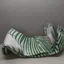 GENIMO Outdoor Rug 5' x 8' Waterproof for Patios Clearance, Reversible Plastic Straw Camping Rug Carpet, Large Area Rugs Mats for RV, Picnic, Backyard, Deck, Balcony, Porch, Dark Green&White