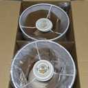 Sucolite Small 11.8" Table Lamps Set of 2, Bedside Nightstand Lamps for Bedroom Kids Room, Cute Desk Lamps with Studded Texture Base for Reading Nursery Living Room Office, White